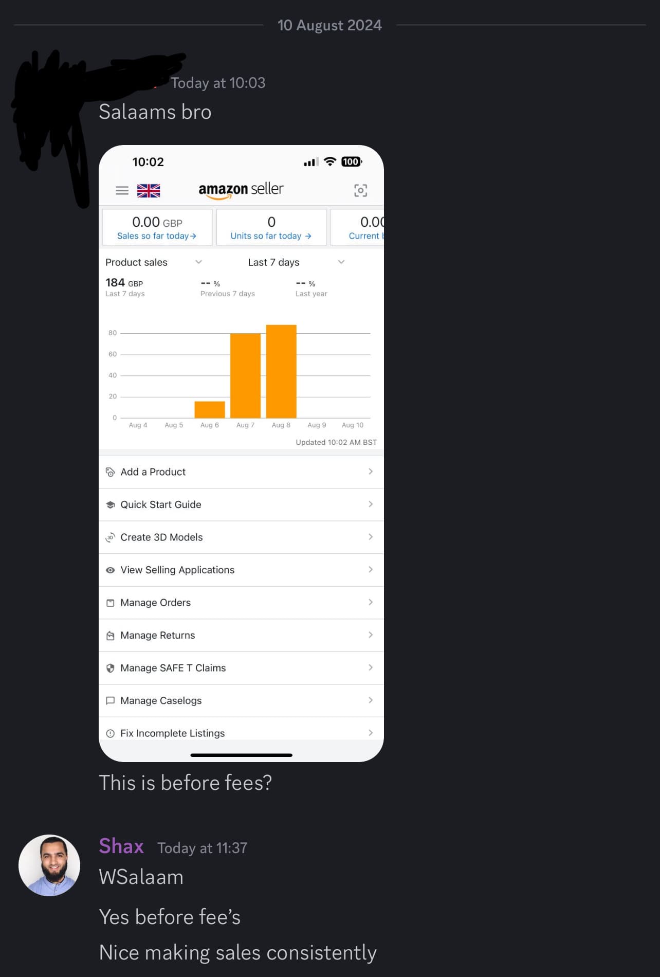 Student conversation and sales result